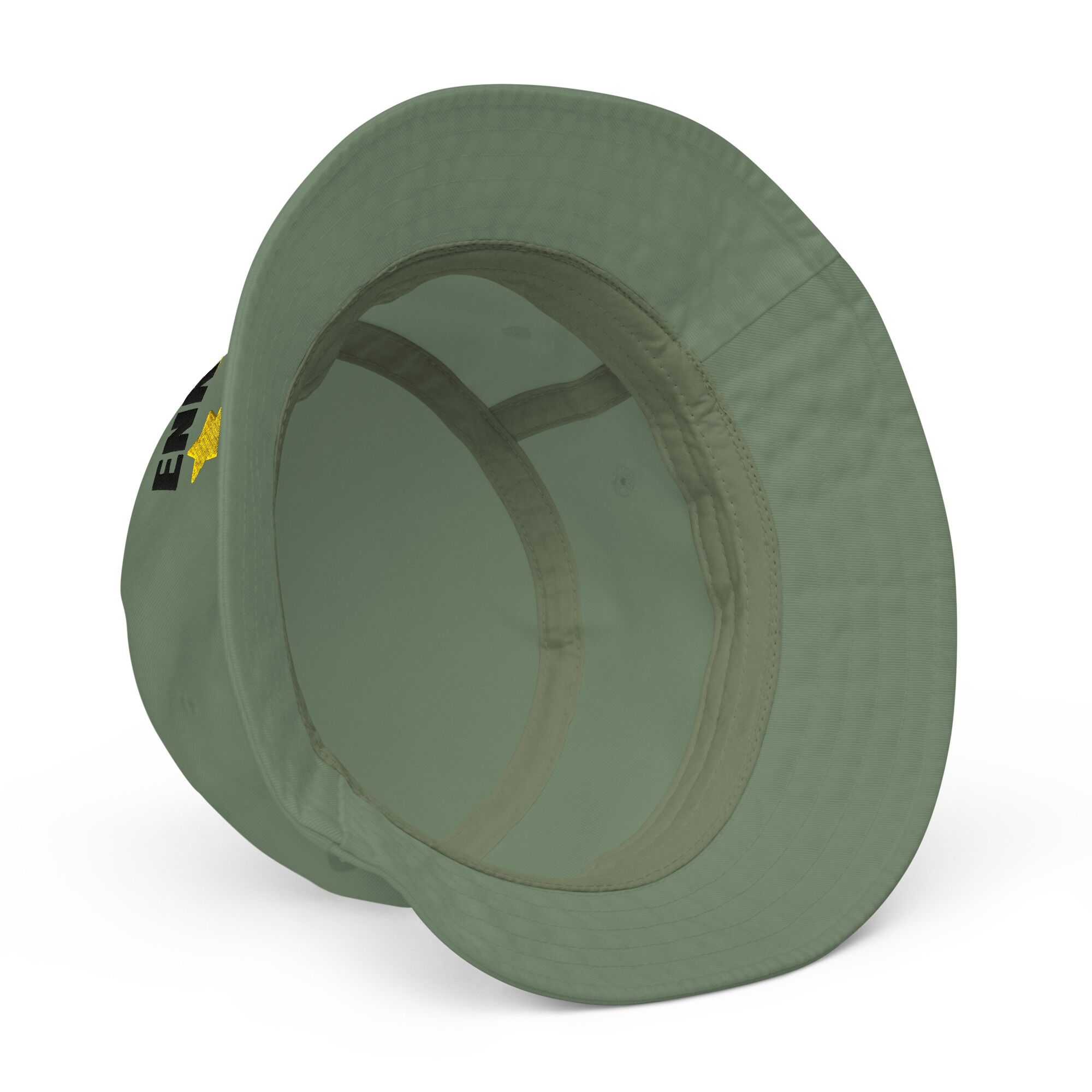 Enki Bucket Hat – Unisex Organic Pure Cotton Summer Hat | Mind Expanding Clothes (Black Text) - Image 10