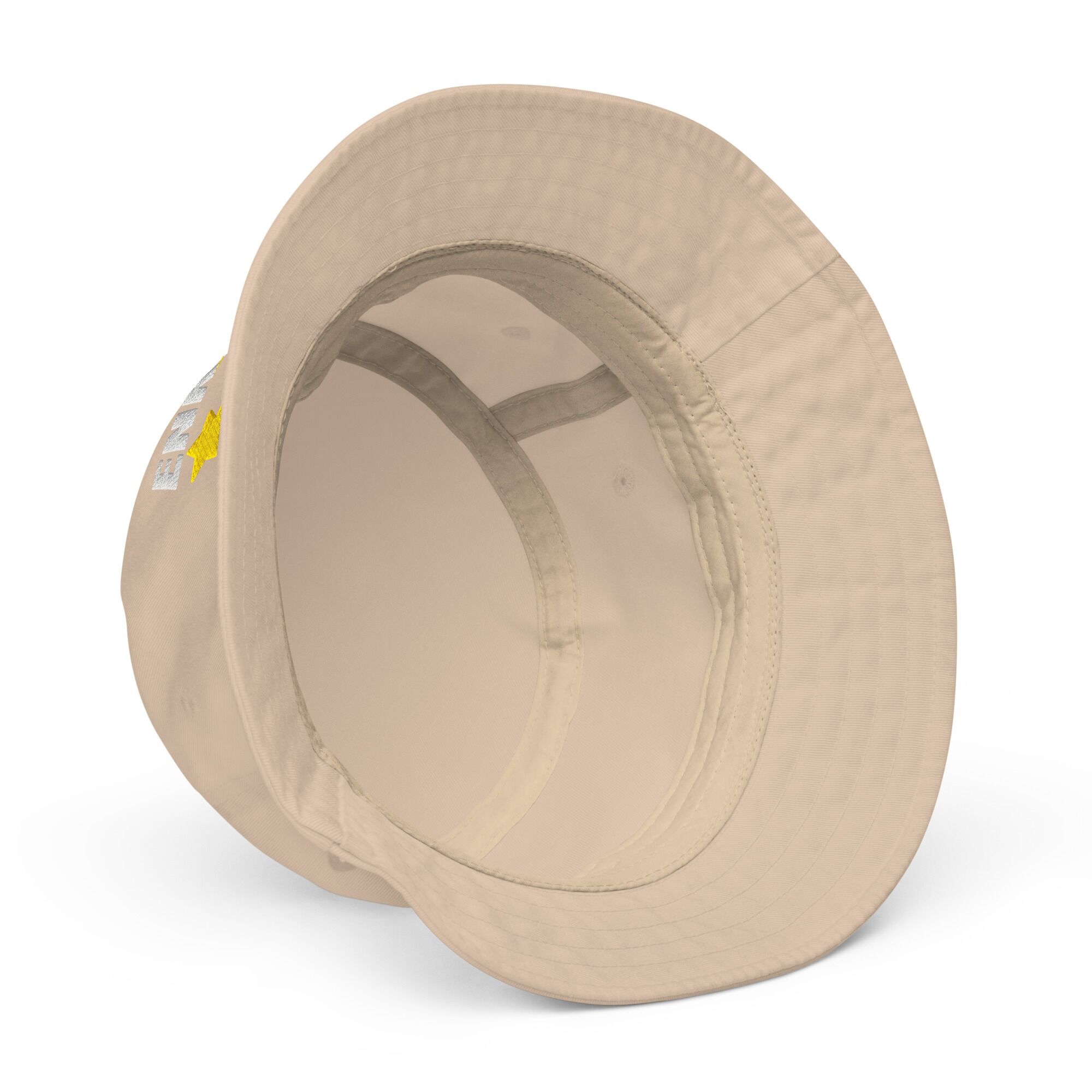 Enki Bucket Hat – Unisex Organic Pure Cotton Summer Hat | Mind Expanding Clothes (White Text) - Image 18