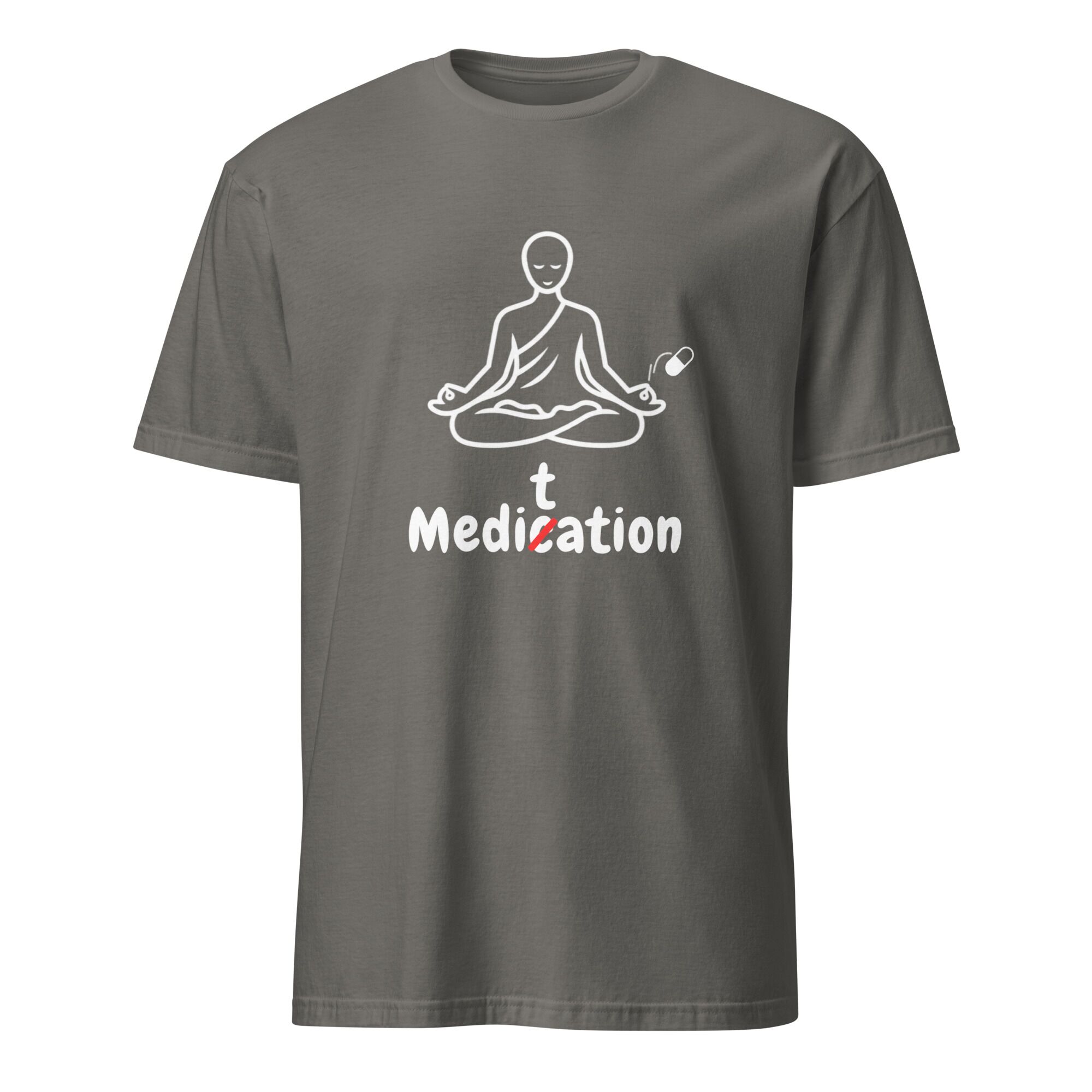 Meditation T-Shirt – Unisex 100% Cotton Meditate Medication Tee | Spiritual Clothes (White Text) - Image 21
