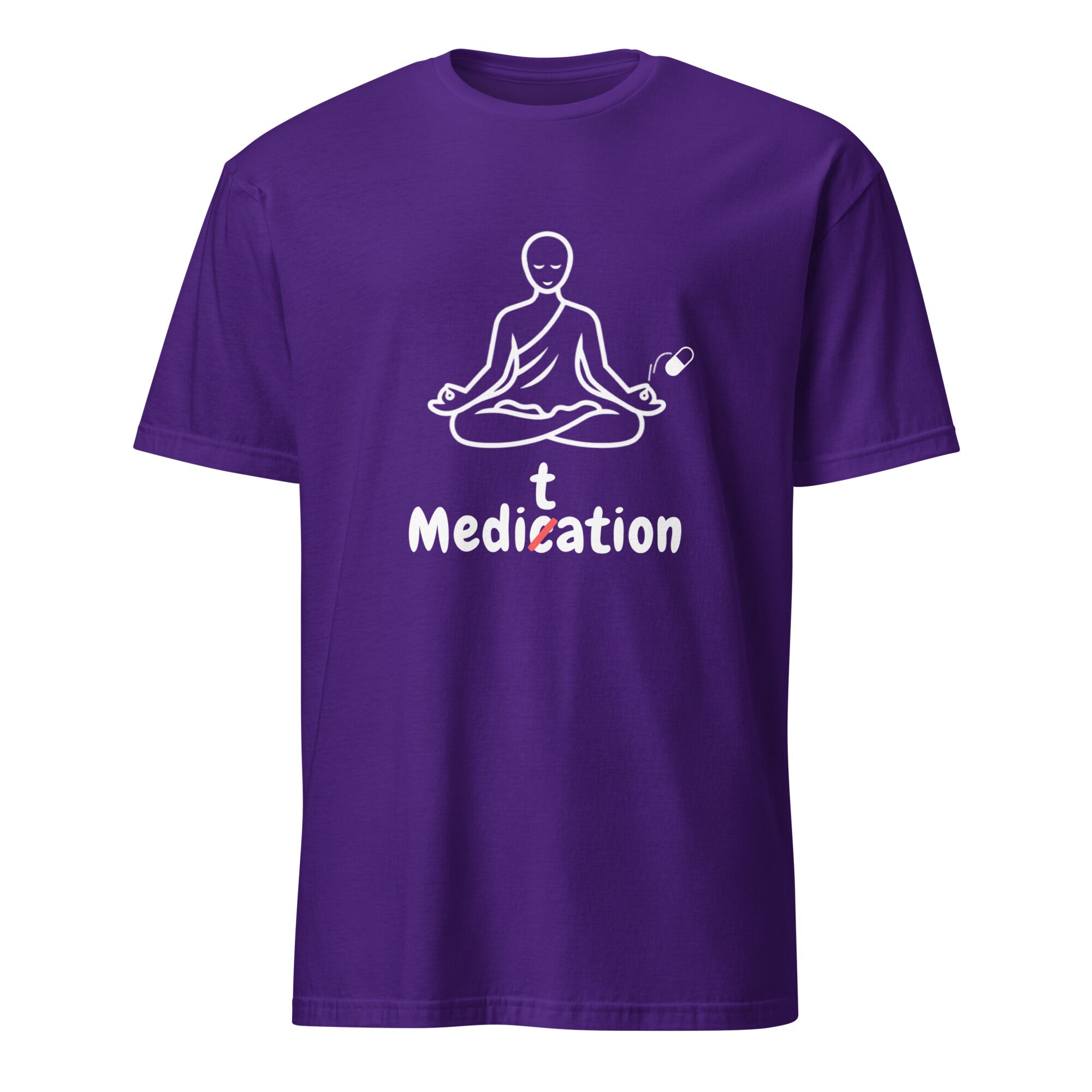 Meditation T-Shirt – Unisex 100% Cotton Meditate Medication Tee | Spiritual Clothes (White Text) - Image 13
