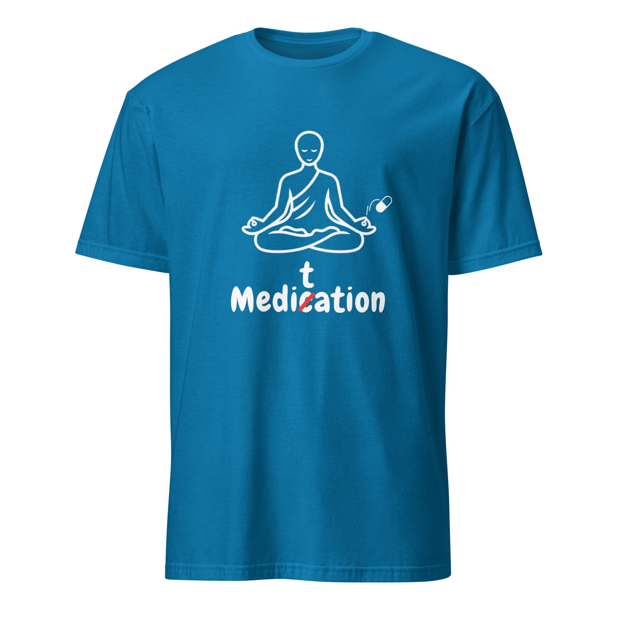 Meditation T-Shirt – Unisex 100% Cotton Meditate Medication Tee | Spiritual Clothes (White Text) - Image 17